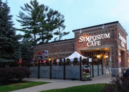 established & busy symposium cafe established & busy symposium cafe